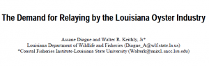 The Demand for Relaying by the Louisiana Oyster Industry