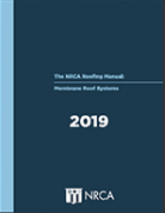 NRCA Roofing Manual: Membrane Roof Systems 2019