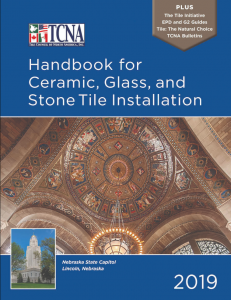 Handbook for Ceramic Tile Installation 2019