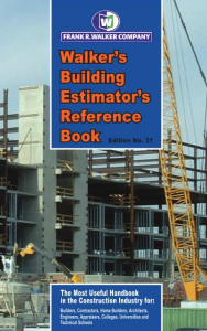 Walker's Building Estimator's 31st Edition